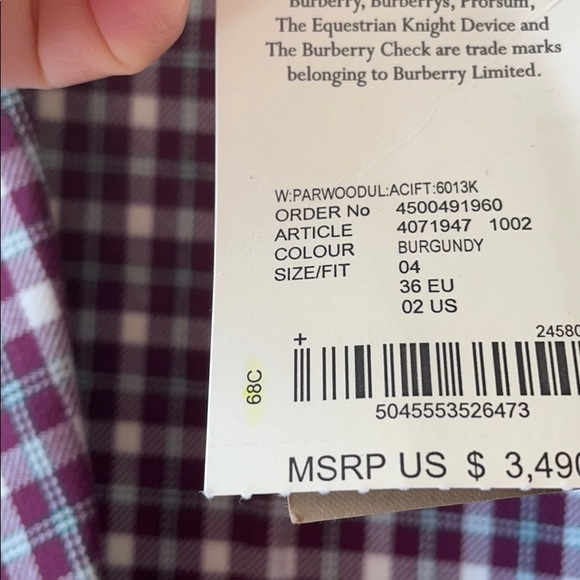 Brand new runway Burberry plaid coat - Picture 3 of 6